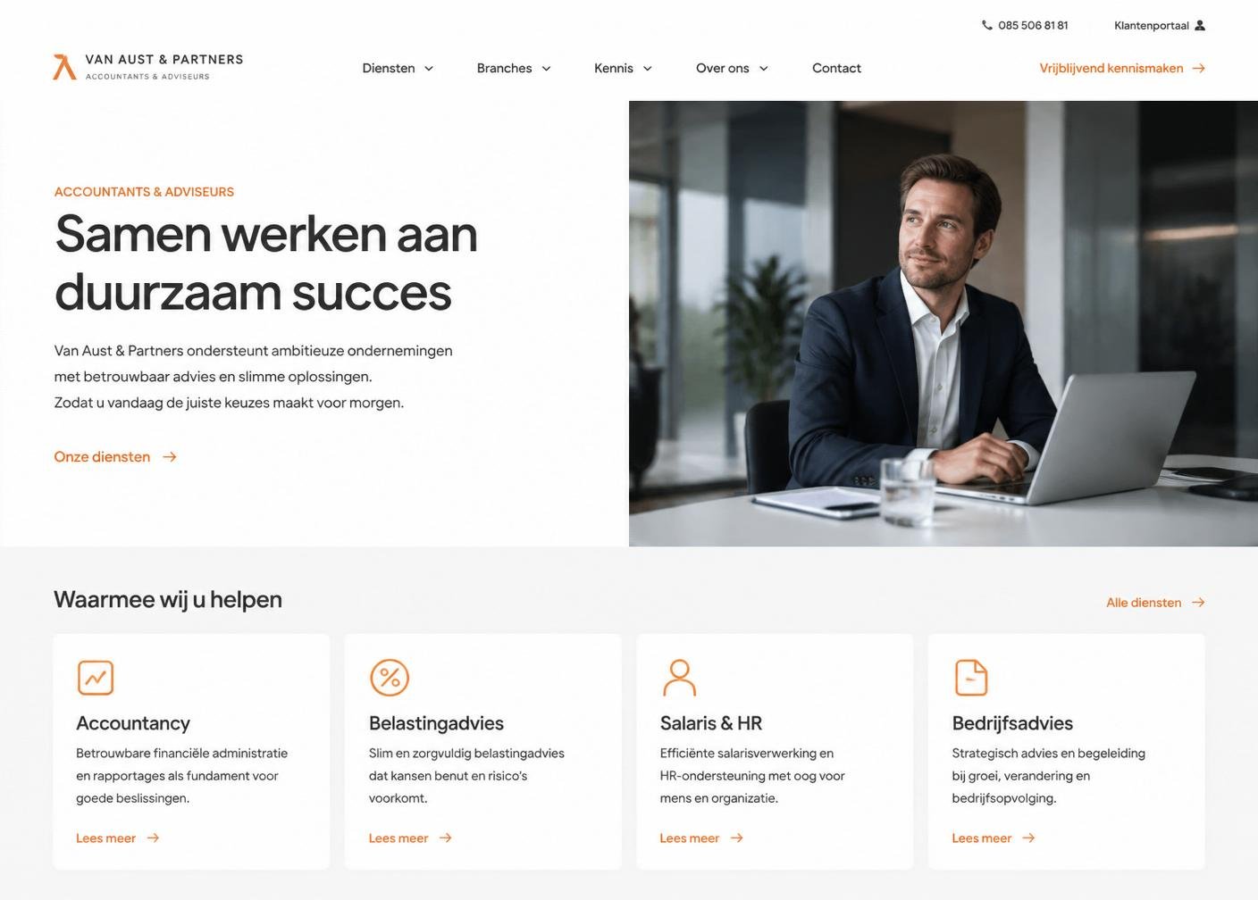 Website voorbeeld Projectvoorbeeld 2